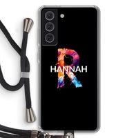 Abstract Spectrum: Samsung Galaxy S21 FE Transparant Hoesje met koord