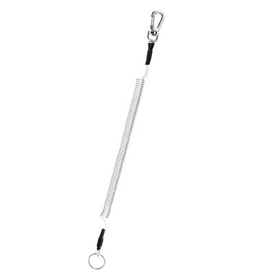 Outdoor multi-functionele anti-verloren sleutelhanger TPU voorjaar Lanyard lengte: 32cm (transparant)