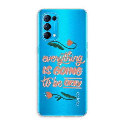 Optimistic flower girl: Oppo Find X3 Lite Transparant Hoesje
