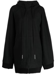 Melitta Baumeister hoodie zippé à coupe mi-longue - Noir