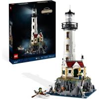 LEGO 21335 Ideeën De gemotoriseerde vuurtoren, model om te bouwen, geschenkidee, huizendecoratie, met mariene minifigurines, handmatige activiteit