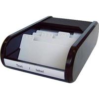 Helit H6218095 the personal Visitekaart box 300 kaarten (b x h x d) 240 x 67 x 136 mm Zwart Polyethyleen, Polypropyleen, Polystyrol Helit H6218095 the personal Visitekaart box 300 kaarten (b x h x d) 240 x 67 x 136 mm Zwart Polyethyleen, Polypropyleen, Polystyrol