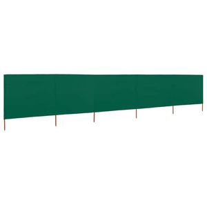 The Living Store Inklapbaar Windscherm - 600 x 160 cm - Groen - Nonwoven stof