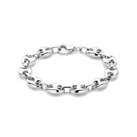 Gerhodineerd 925 Zilveren Armband - 11mm Schakelbreedte en 20cm Draaglengte | Stijlvol en Duurzaam