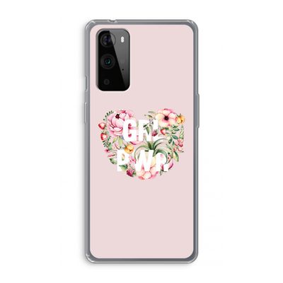 GRL PWR Flower: OnePlus 9 Pro Transparant Hoesje