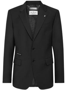 Philipp Plein blazer à simple boutonnage - Noir