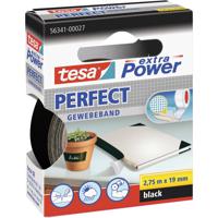 tesa PERFECT 56341-00027-03 Textieltape tesa extra Power Zwart (l x b) 2.75 m x 19 mm 1 stuk(s) - thumbnail