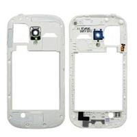 Midden Frame Bazel terug plaat huisvesting Camera Lens paneel voor Galaxy SIII mini / i8190(White)