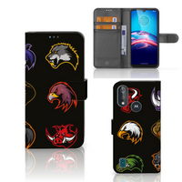 Bookcase Moto E6s Leuk Hoesje Cartoon - thumbnail