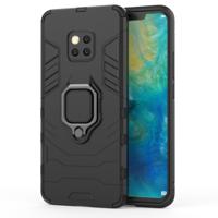 PC + TPU schokbestendige beschermende case voor Huawei mate 20 Pro met magnetische ring houder (zwart)