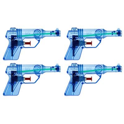 6x Waterpistool/waterpistolen blauw 13 cm