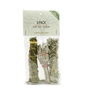 Smugde 3 pack witte salie ceder & mugwort