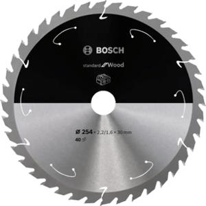 Bosch Accessories Bosch 2608837734 Hardmetaal-cirkelzaagblad 254 x 30 mm Aantal tanden: 40 1 stuk(s)