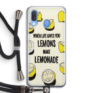 Lemonade: Samsung Galaxy A40 Transparant Hoesje met koord
