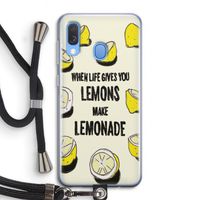 Lemonade: Samsung Galaxy A40 Transparant Hoesje met koord