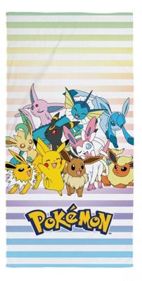 Pokemon strandlaken Eevee family 70 x 140 cm