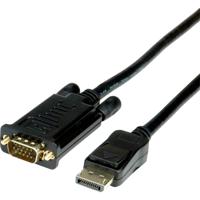 ROLINE 11.04.5973 video kabel adapter 3 m DisplayPort VGA (D-Sub) Zwart - thumbnail