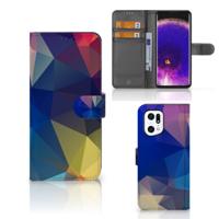 OPPO Find X5 Pro | Book Case | Polygon Dark OPPO Find X5 Pro | Book Case | Polygon Dark