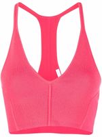 Helmut Lang brassière de sport Micro Bond nervurée - Rose