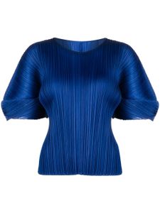 Pleats Please Issey Miyake blouse plissée Monthly Couleurs August - Bleu