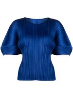 Pleats Please Issey Miyake blouse plissée Monthly Couleurs August - Bleu