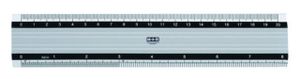 Liniaal m&r aluminium antislip 20 cm Liniaal m&r aluminium antislip 20 cm