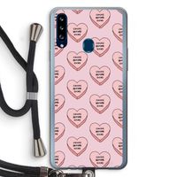 Chicks before dicks: Samsung Galaxy A20s Transparant Hoesje met koord