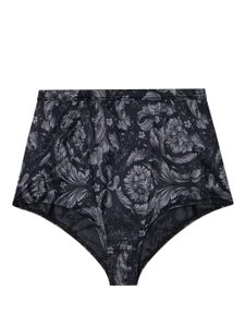 Versace culotte taille haute à imprimé baroque - Noir