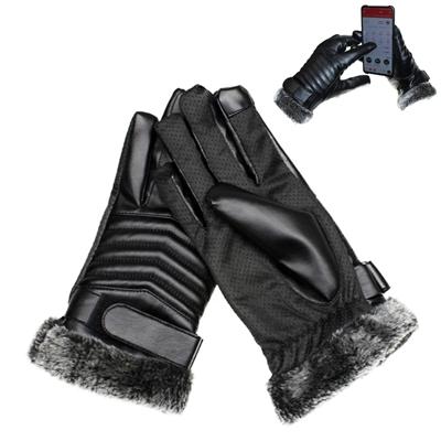 Beschermende paardrijden Winter Outdoor sporten touchscreen verdikt Spatwaterdichte winddicht Warm Polyester handschoenen voor mannen