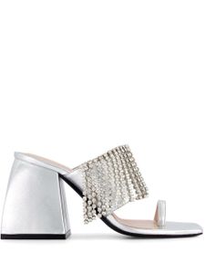 Nodaleto mules Bula Preston 90 mm - Argent