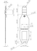 Scanvaantje pocket transparant 25x27mm