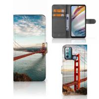 Motorola Moto G60 | Flip Cover | Golden Gate Bridge