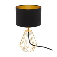 Eglo TafellampCarlton 2 goud met zwart - 95788