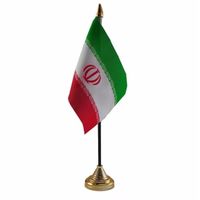 Iran versiering tafelvlag 10 x 15 cm   -