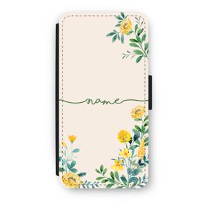 Gele bloemen: iPhone 7 Plus Flip Hoesje