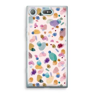 Terrazzo Memphis Pink: Sony Xperia XZ1 Compact Transparant Hoesje