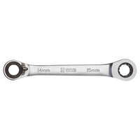 WGB Dubbele Ringratelsleutel met stopring 10x11mm