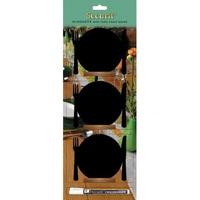 Krijtbord Securit bord 100x120mm houten voet 3 stuks