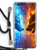 Fire & Ice: Honor 9 Transparant Hoesje met koord