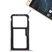 SIM-kaart lade + SIM-kaart lade/micro SD-kaart voor Huawei P9 Lite (roze)