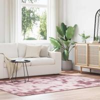 Hoogpolig vloerkleed NAVARRA 160x230 cm polyester stoffig roze