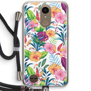 Tropisch 2: LG K10 (2017) Transparant Hoesje met koord