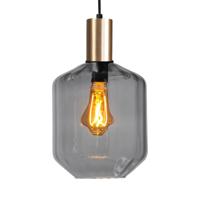Masterlight Hanglamp goudPorto met Jagger smoke glas - Ø 19cm - 2710-05-02-11