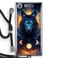 Wolf Dreamcatcher: Sony Xperia XZ1 Transparant Hoesje met koord