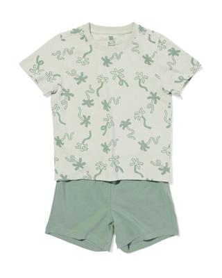HEMA Kinder shortama palmbomen groen (groen)