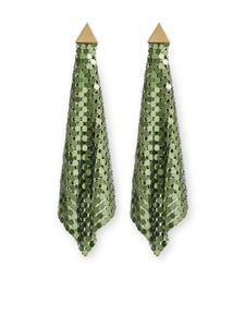 Rabanne boucles d'oreilles Pixel - Vert