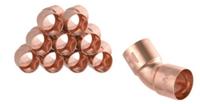 Kirchhoff Koperbocht 45°, blank, 15 mm, 2 sockets (5041) (10x) - 98911760