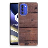 Motorola Moto G51 5G | Bumper Hoesje | Old Wood Motorola Moto G51 5G | Bumper Hoesje | Old Wood