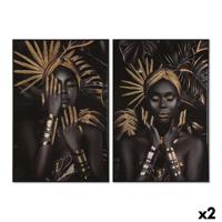 Canvas Home ESPRIT polyestyreen Canvas 80 x 3,5 x 120 cm