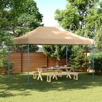 Partytent inklapbaar pop-up 440x292x315 cm beige - thumbnail